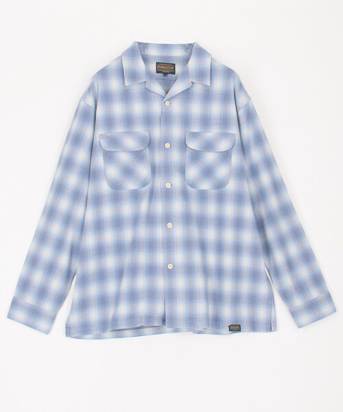 PENDLETON（ペンドルトン）の「PENDLETON/ペンドルトン Open Collar Shirt / オープンカラーシャツ / 5475-1000（シャツ/ブラウス・メンズ・ブラウン/サックスブルー/ナチュラル・MEDIUM/LARGE）」の3枚目の写真