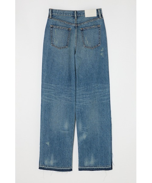 MOUSSY(マウジー)の「MIDRISE RIPPED STRAIGHT(デニムパンツ・レディース・ブルー・0/1/2)」の16枚目の写真