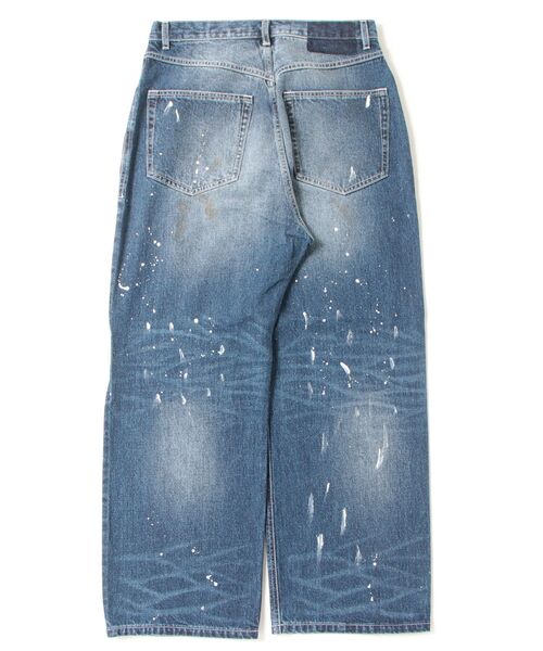 ADAM PATEK(アダムパテック)の「【ADAMPATEK/アダムパテック】washed riot nep selvedge denim 加工パンツ(デニムパンツ・レディース・ブルー・2/1)」の5枚目の写真