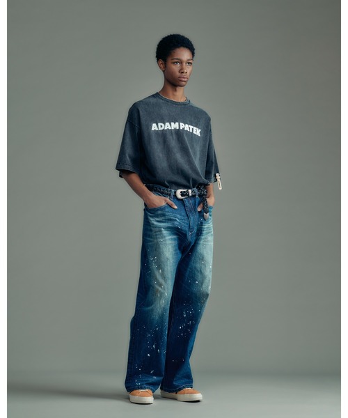 ADAM PATEK(アダムパテック)の「【ADAMPATEK/アダムパテック】washed riot nep selvedge denim 加工パンツ(デニムパンツ・レディース・ブルー・2/1)」の22枚目の写真