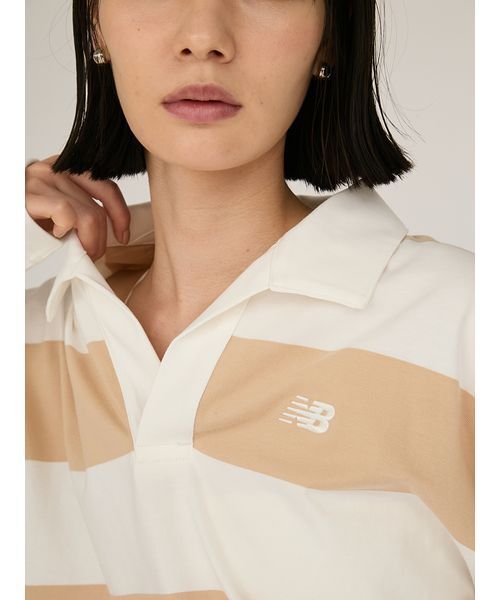 NEW BALANCE（ニューバランス）の「【New Balance for emmi】Rugby Long Sleeve（Tシャツ/カットソー・レディース・ベージュ・S/M）」の6枚目の写真
