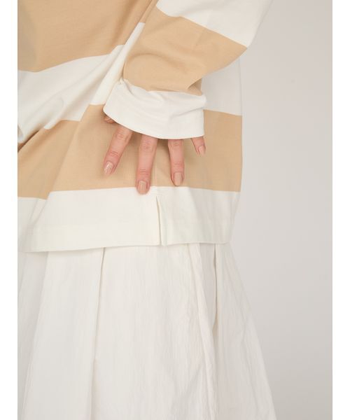 NEW BALANCE（ニューバランス）の「【New Balance for emmi】Rugby Long Sleeve（Tシャツ/カットソー・レディース・ベージュ・S/M）」の7枚目の写真