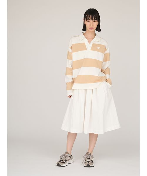 NEW BALANCE（ニューバランス）の「【New Balance for emmi】Rugby Long Sleeve（Tシャツ/カットソー・レディース・ベージュ・S/M）」の8枚目の写真