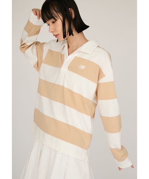 NEW BALANCE（ニューバランス）の「【New Balance for emmi】Rugby Long Sleeve（Tシャツ/カットソー・レディース・ベージュ・S/M）」の11枚目の写真