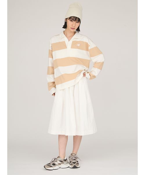 NEW BALANCE（ニューバランス）の「【New Balance for emmi】Rugby Long Sleeve（Tシャツ/カットソー・レディース・ベージュ・S/M）」の13枚目の写真