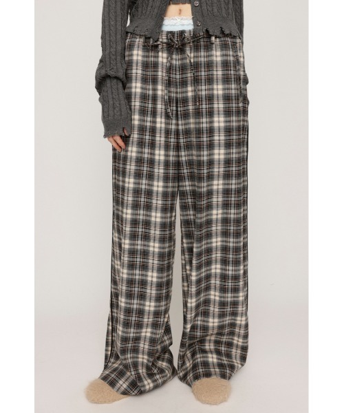 SLY(スライ)の「DOUBLE LOUNGE SLACKS ダブルラウンジ スラックス 秋服 冬服(スラックス・レディース・ブラック/マルチ・FREE)」の2枚目の写真