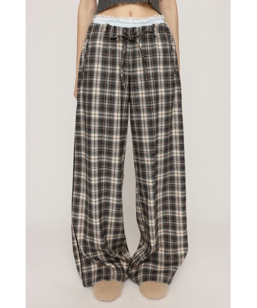 SLY(スライ)の「DOUBLE LOUNGE SLACKS ダブルラウンジ スラックス 秋服 冬服(スラックス・レディース・ブラック/マルチ・FREE)」の7枚目の写真