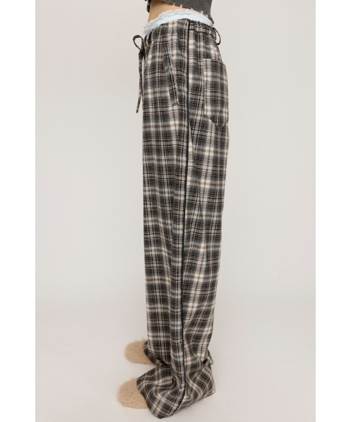 SLY(スライ)の「DOUBLE LOUNGE SLACKS ダブルラウンジ スラックス 秋服 冬服(スラックス・レディース・ブラック/マルチ・FREE)」の8枚目の写真
