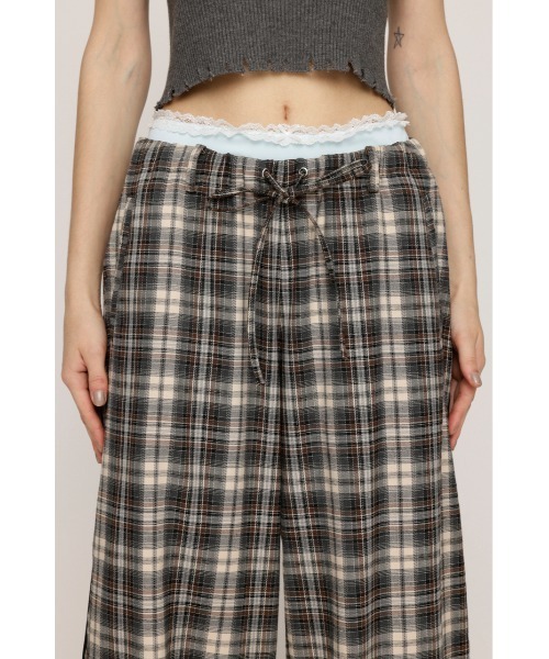 SLY(スライ)の「DOUBLE LOUNGE SLACKS ダブルラウンジ スラックス 秋服 冬服(スラックス・レディース・ブラック/マルチ・FREE)」の10枚目の写真
