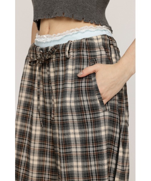 SLY(スライ)の「DOUBLE LOUNGE SLACKS ダブルラウンジ スラックス 秋服 冬服(スラックス・レディース・ブラック/マルチ・FREE)」の3枚目の写真