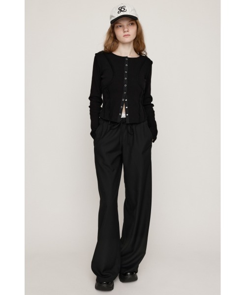 SLY(スライ)の「DOUBLE LOUNGE SLACKS ダブルラウンジ スラックス 秋服 冬服(スラックス・レディース・ブラック/マルチ・FREE)」の13枚目の写真