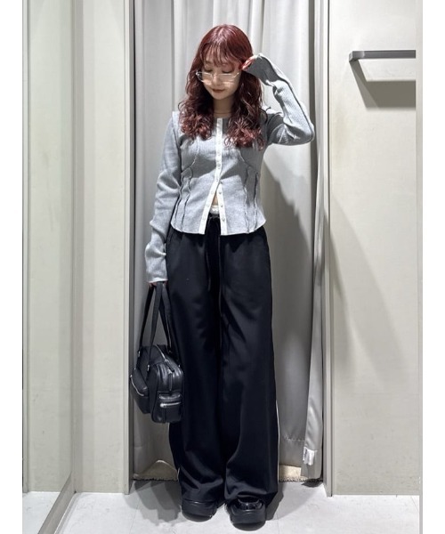 SLY(スライ)の「DOUBLE LOUNGE SLACKS ダブルラウンジ スラックス 秋服 冬服(スラックス・レディース・ブラック/マルチ・FREE)」の17枚目の写真