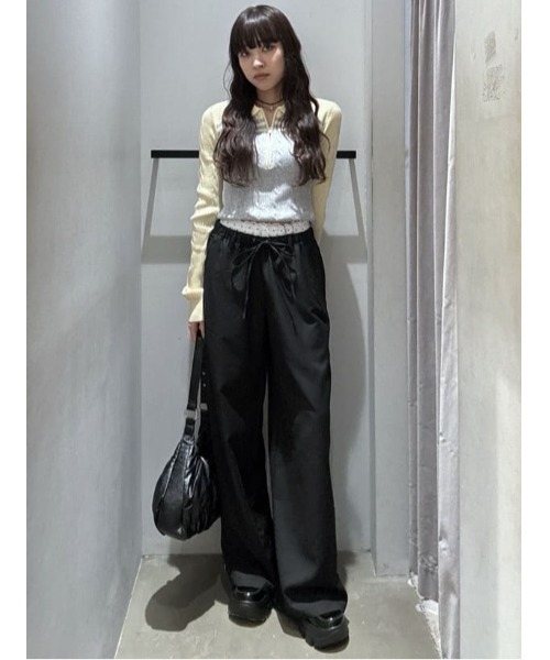 SLY(スライ)の「DOUBLE LOUNGE SLACKS ダブルラウンジ スラックス 秋服 冬服(スラックス・レディース・ブラック/マルチ・FREE)」の18枚目の写真