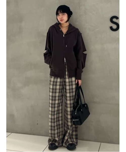 SLY(スライ)の「DOUBLE LOUNGE SLACKS ダブルラウンジ スラックス 秋服 冬服(スラックス・レディース・ブラック/マルチ・FREE)」の20枚目の写真