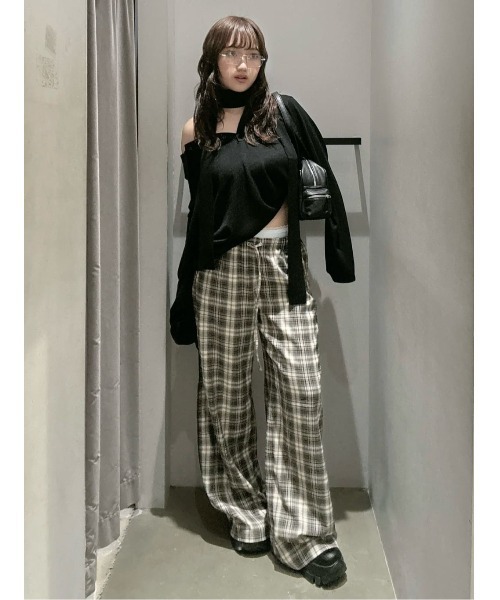 SLY(スライ)の「DOUBLE LOUNGE SLACKS ダブルラウンジ スラックス 秋服 冬服(スラックス・レディース・ブラック/マルチ・FREE)」の21枚目の写真