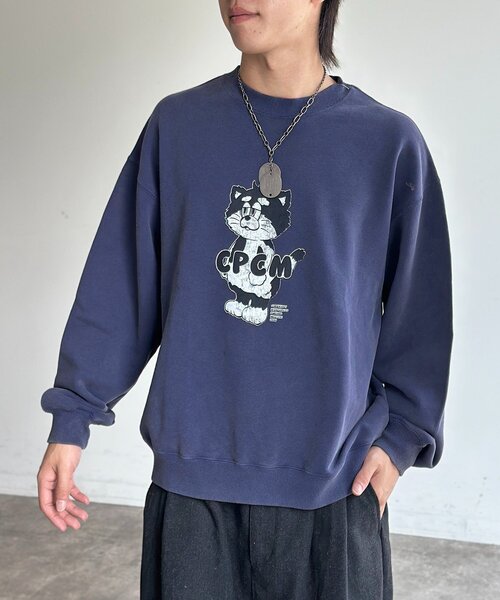 CPCM(シーピーシーエム)の「【ANYMAL】マスコットキャラスウェット(Tシャツ/カットソー・レディース・ブラウン/アイボリー/ブラック/ネイビー/グレー/オレンジ・MEDIUM/LARGE)」の5枚目の写真