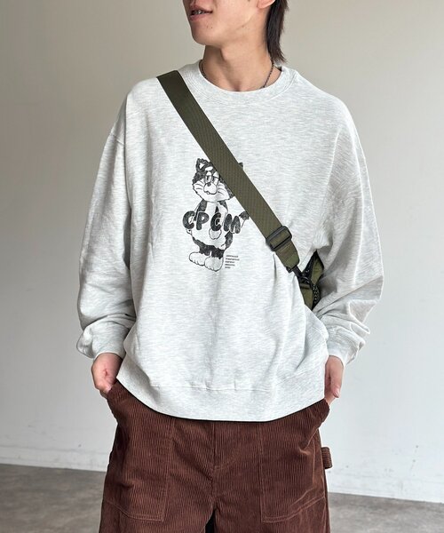 CPCM(シーピーシーエム)の「【ANYMAL】マスコットキャラスウェット(Tシャツ/カットソー・レディース・ブラウン/アイボリー/ブラック/ネイビー/グレー/オレンジ・MEDIUM/LARGE)」の18枚目の写真