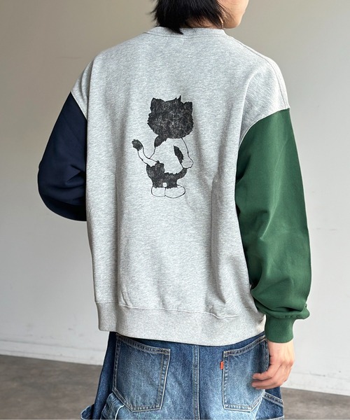 CPCM(シーピーシーエム)の「【ANYMAL】マスコットキャラスウェット(Tシャツ/カットソー・レディース・ブラウン/アイボリー/ブラック/ネイビー/グレー/オレンジ・MEDIUM/LARGE)」の9枚目の写真