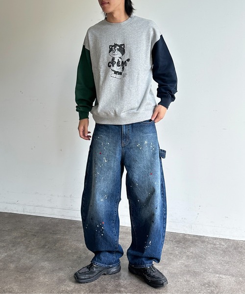 CPCM(シーピーシーエム)の「【ANYMAL】マスコットキャラスウェット(Tシャツ/カットソー・レディース・ブラウン/アイボリー/ブラック/ネイビー/グレー/オレンジ・MEDIUM/LARGE)」の11枚目の写真