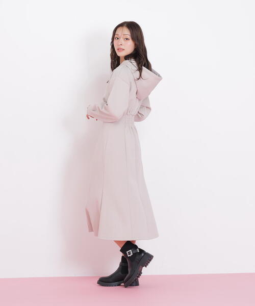 ◇ダイバーフーディーロングワンピース（ワンピース）｜JILL by