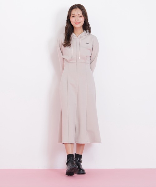 JILL by JILL STUART ロングワンピース 数時間のみ使用 ダイバーフーディーロングワンピース | JILL by JILL STUART（ジル