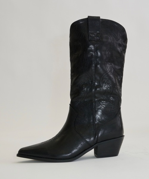 DTYYPE（ドタイプ）の「ウエスタンミドルブーツ（ブーツ・レディース・ブラック/レッド/ブラウン・SMALL/X-LARGE/LARGE/MEDIUM）」の6枚目の写真