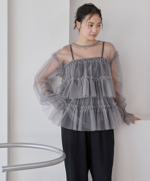 forksy.】【オケージョン対応】シアーティアードフリルキャンディー