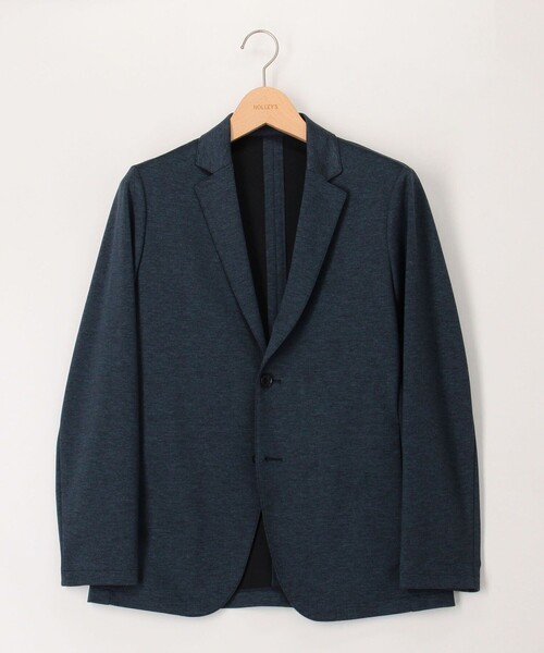 NOLLEY'S LIGHT(ノーリーズライト)の「《ビジカジ/セットアップ対応》カルゼジャージ テーラーカーデ(テーラードジャケット・メンズ・チャコールグレー/ネイビー/インディゴブルー・S/M/L/XL)」の3枚目の写真