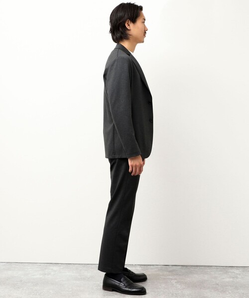 NOLLEY'S LIGHT(ノーリーズライト)の「《ビジカジ/セットアップ対応》カルゼジャージ テーラーカーデ(テーラードジャケット・メンズ・チャコールグレー/ネイビー/インディゴブルー・S/M/L/XL)」の21枚目の写真