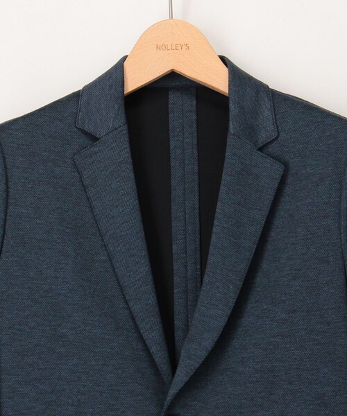 NOLLEY'S LIGHT(ノーリーズライト)の「《ビジカジ/セットアップ対応》カルゼジャージ テーラーカーデ(テーラードジャケット・メンズ・チャコールグレー/ネイビー/インディゴブルー・S/M/L/XL)」の10枚目の写真