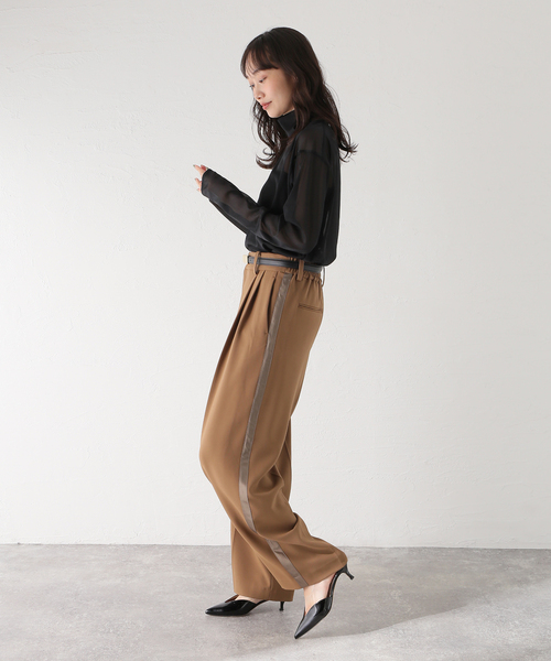 journal standard L'essage（ジャーナルスタンダードレサージュ）の「シアータートルネックトップス（Tシャツ/カットソー・レディース・ブラック/グレー/ベージュ・FREE）」の17枚目の写真