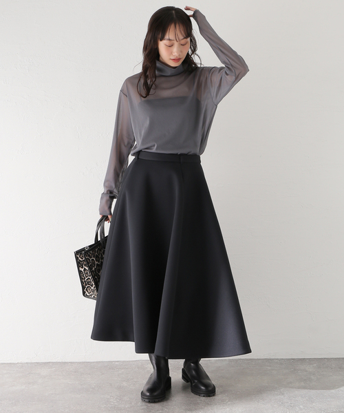 journal standard L'essage（ジャーナルスタンダードレサージュ）の「シアータートルネックトップス（Tシャツ/カットソー・レディース・ブラック/グレー/ベージュ・FREE）」の19枚目の写真