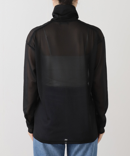 journal standard L'essage（ジャーナルスタンダードレサージュ）の「シアータートルネックトップス（Tシャツ/カットソー・レディース・ブラック/グレー/ベージュ・FREE）」の6枚目の写真