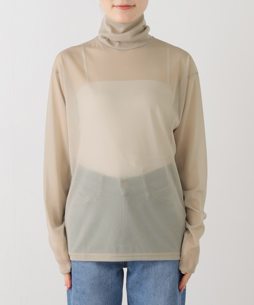 journal standard L'essage（ジャーナルスタンダードレサージュ）の「シアータートルネックトップス（Tシャツ/カットソー・レディース・ブラック/グレー/ベージュ・FREE）」の14枚目の写真