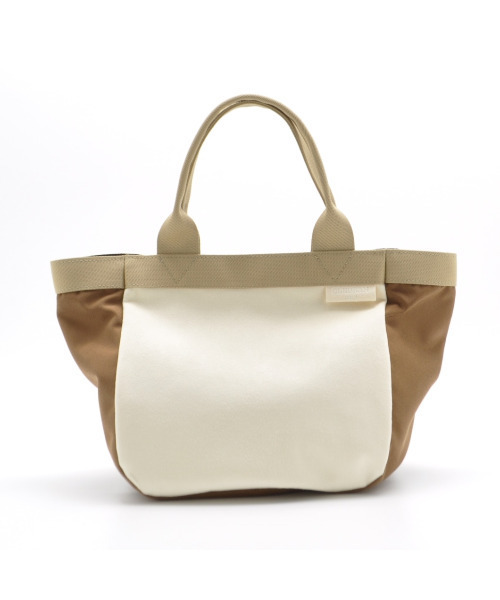 CLEDRAN(クレドラン)の「【ナイロン × スエード調 】CL3871 LANG COMBI TOTE(トートバッグ・レディース・アイボリー/モカ/グレー・FREE)」の2枚目の写真
