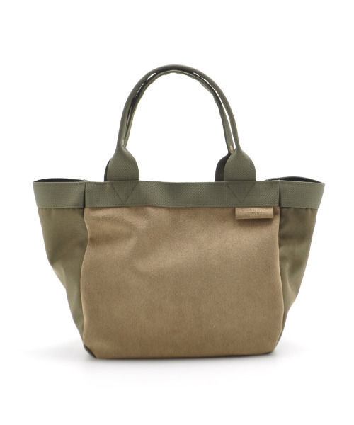 CLEDRAN(クレドラン)の「【ナイロン × スエード調 】CL3871 LANG COMBI TOTE(トートバッグ・レディース・アイボリー/モカ/グレー・FREE)」の4枚目の写真