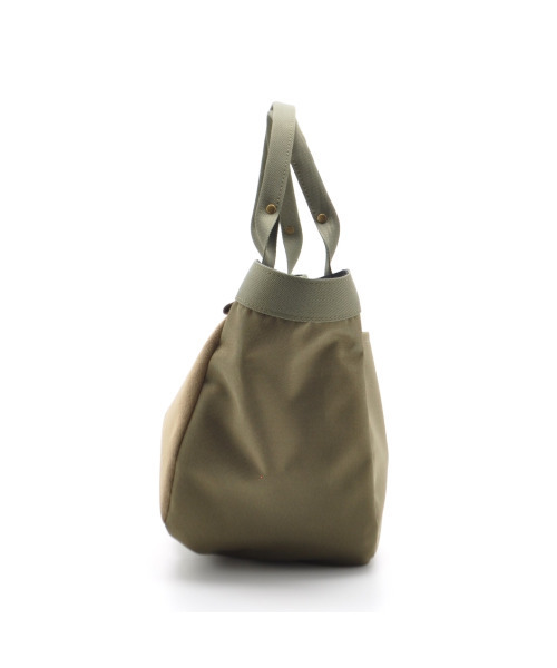 CLEDRAN(クレドラン)の「【ナイロン × スエード調 】CL3871 LANG COMBI TOTE(トートバッグ・レディース・アイボリー/モカ/グレー・FREE)」の9枚目の写真