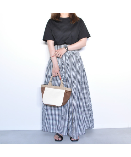 CLEDRAN(クレドラン)の「【ナイロン × スエード調 】CL3871 LANG COMBI TOTE(トートバッグ・レディース・アイボリー/モカ/グレー・FREE)」の16枚目の写真