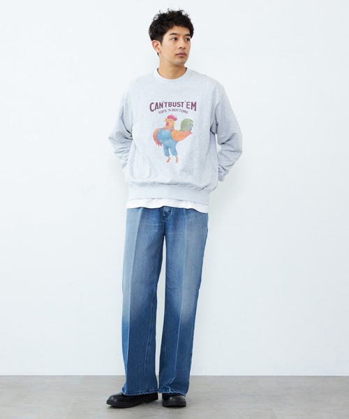 Lee(リー)の「Lee/リー VINTAGE PRINT SWEAT/プリントスウェット(スウェット・メンズ・グレー/グレー系その他2/グレー系その他3・MEDIUM/LARGE/X-LARGE/SMALL)」の19枚目の写真
