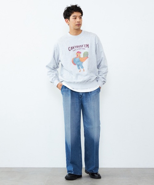 Lee(リー)の「Lee/リー VINTAGE PRINT SWEAT/プリントスウェット(スウェット・メンズ・グレー/グレー系その他2/グレー系その他3・MEDIUM/LARGE/X-LARGE/SMALL)」の20枚目の写真