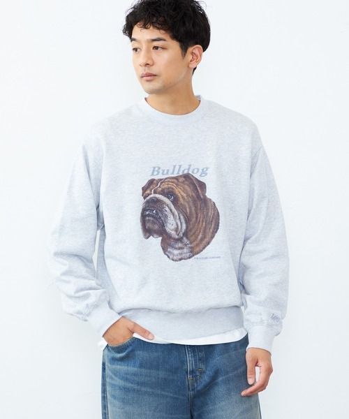Lee(リー)の「Lee/リー VINTAGE PRINT SWEAT/プリントスウェット(スウェット・メンズ・グレー/グレー系その他2/グレー系その他3・MEDIUM/LARGE/X-LARGE/SMALL)」の16枚目の写真