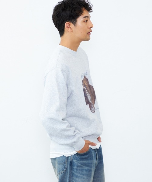 Lee(リー)の「Lee/リー VINTAGE PRINT SWEAT/プリントスウェット(スウェット・メンズ・グレー/グレー系その他2/グレー系その他3・MEDIUM/LARGE/X-LARGE/SMALL)」の13枚目の写真