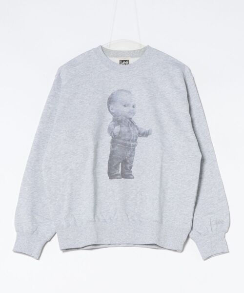 Lee(リー)の「Lee/リー VINTAGE PRINT SWEAT/プリントスウェット(スウェット・メンズ・グレー/グレー系その他2/グレー系その他3・MEDIUM/LARGE/X-LARGE/SMALL)」の7枚目の写真