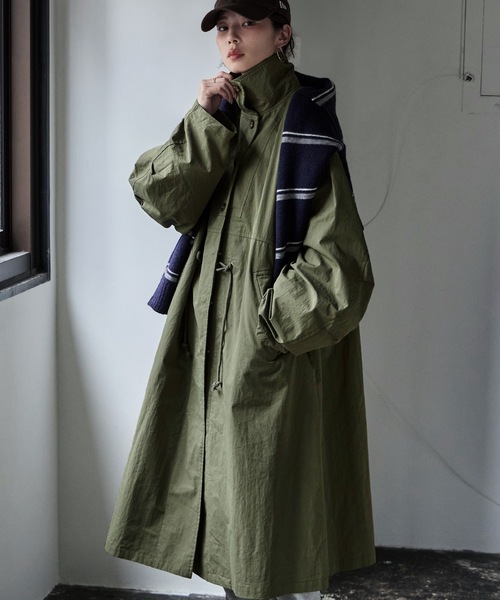 スタンドカラーミリタリーコート（モッズコート）｜etoll.（エトル）の