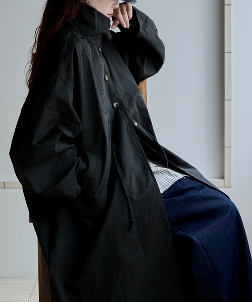 スタンドカラーミリタリーコート（モッズコート）｜etoll.（エトル）の