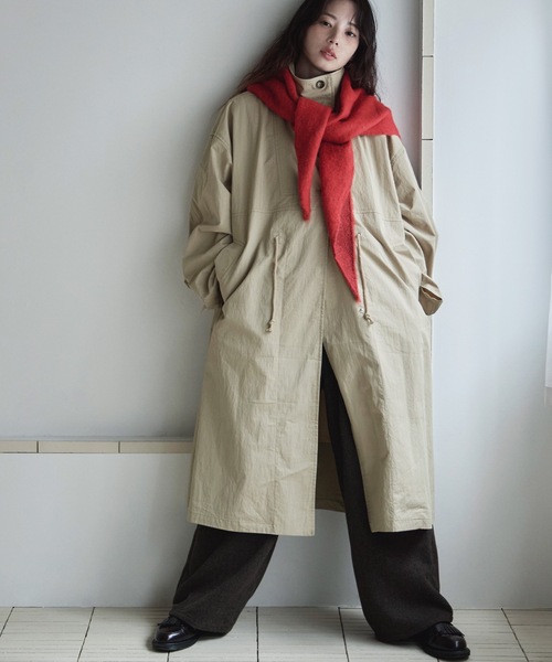 スタンドカラーミリタリーコート（モッズコート）｜etoll.（エトル）の