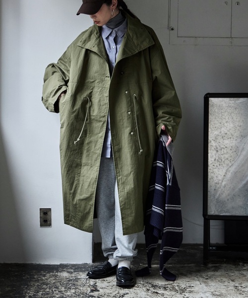 スタンドカラー ミリタリーモッズコート スタンドカラー モッズコート