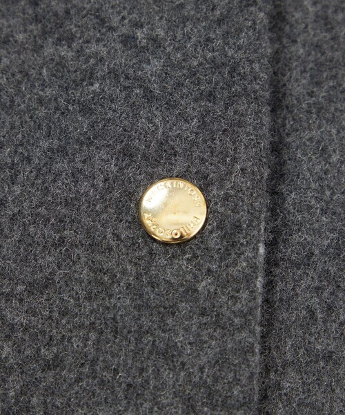 MACKINTOSH PHILOSOPHY(マッキントッシュ フィロソフィー)の「【WEB&一部店舗限定】ウールリバーミドルフードコート(その他アウター・レディース・グレー系その他2/ダークネイビー・38/36)」の11枚目の写真