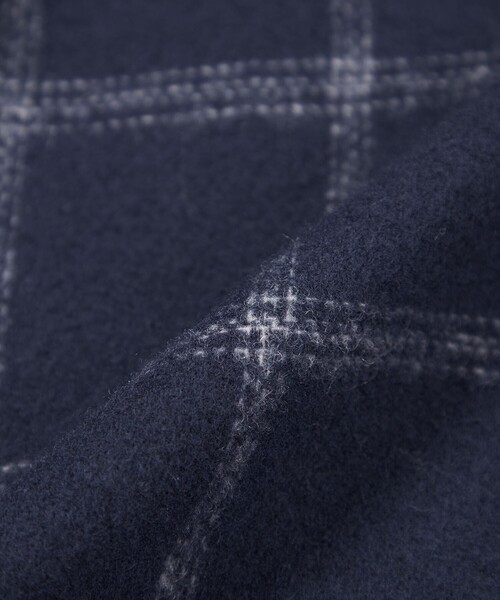 MACKINTOSH PHILOSOPHY(マッキントッシュ フィロソフィー)の「【WEB&一部店舗限定】ウールリバーミドルフードコート(その他アウター・レディース・グレー系その他2/ダークネイビー・38/36)」の15枚目の写真