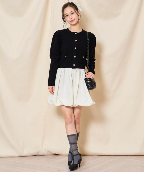 WILLSELECTION(ウィルセレクション)の「バルーンミニスカート(スカート・レディース・ブラック/オフホワイト/チャコールグレー/ピンク・FREE)」の11枚目の写真